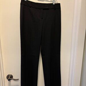 White House Black Market Legacy Black Pinstripe Pants - Size 6
